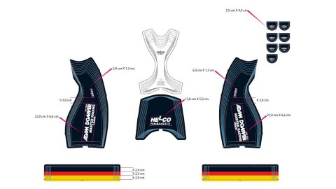 KURZE RADHOSE PRO TOUR MIT TR&Auml;GER 4CM BUND 404-4