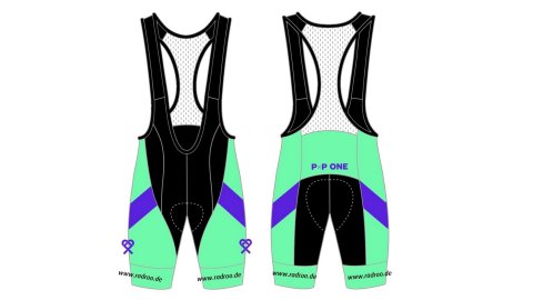 KURZE RADHOSE PRO TOUR MIT TR&Auml;GER 4CM BUND 404-4